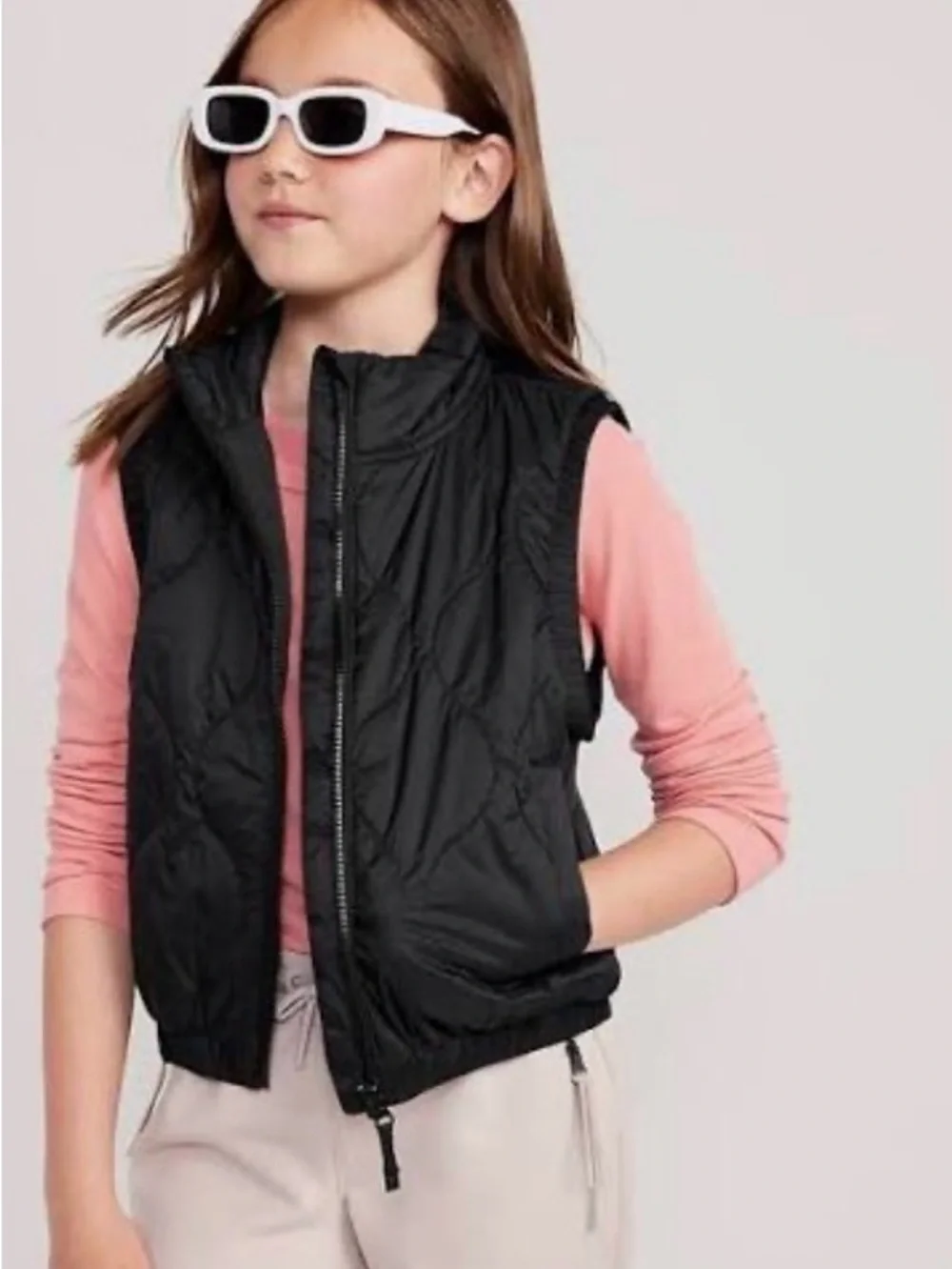 Old Navy Navy Quilted Puffer Vest for Kids